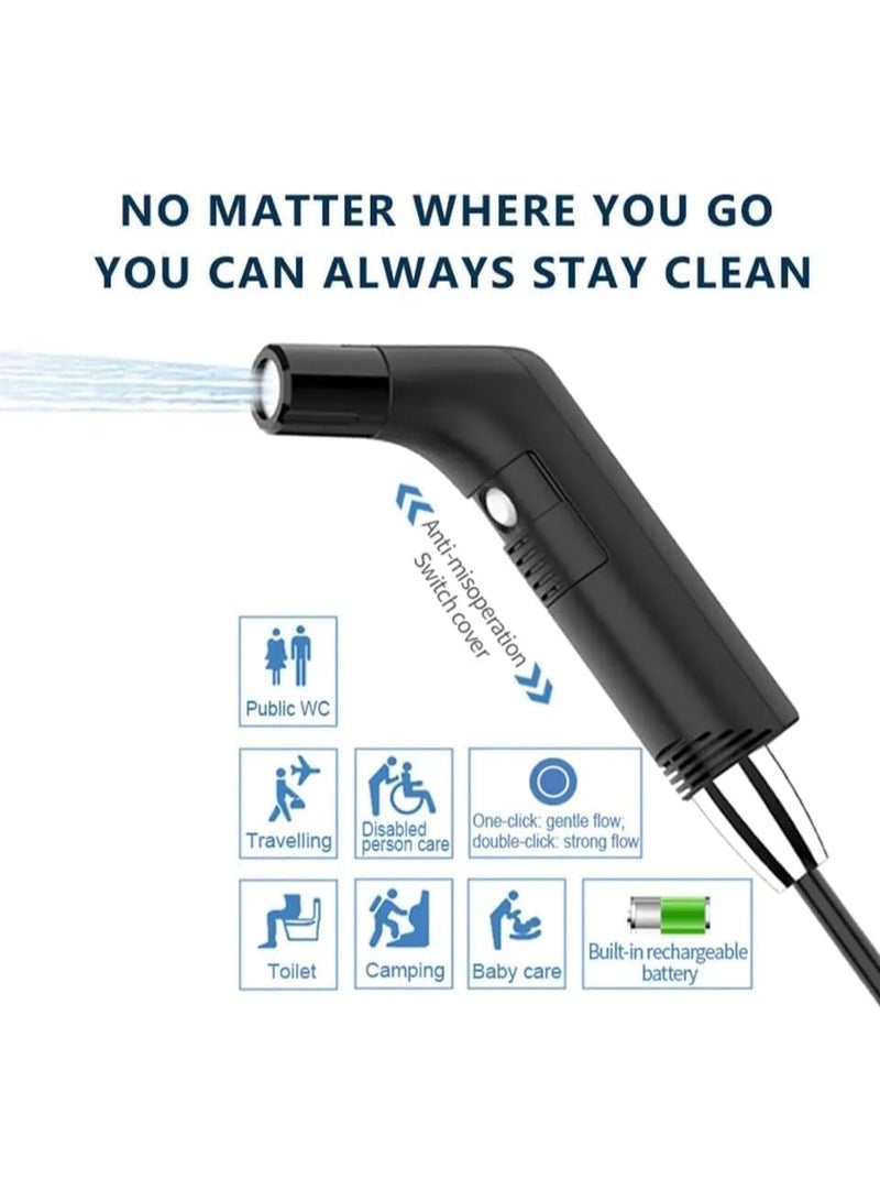 Portable Travel Bidet Shattaf – Rechargeable Handheld Muslim Shower Sprayer for Camping, Toilet Hygiene & Personal Cleaning - Image 2